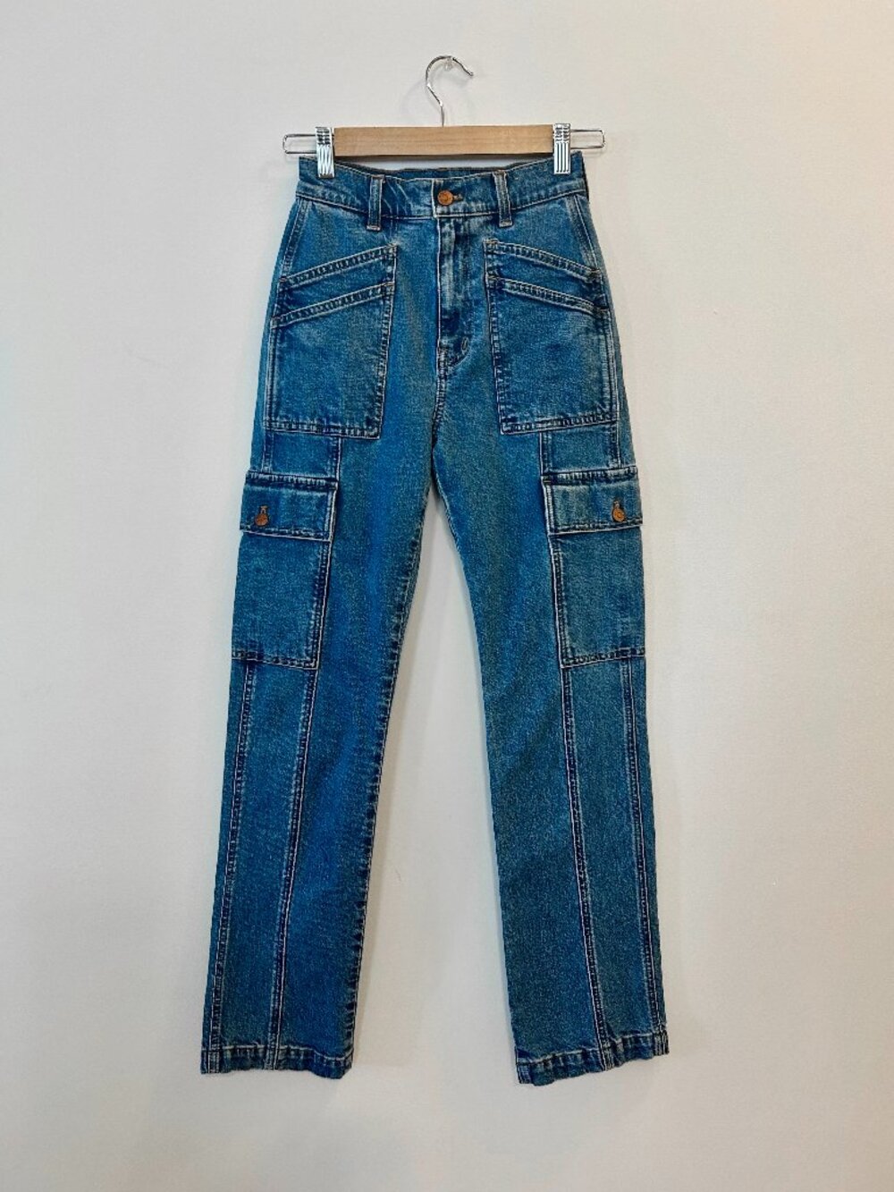Madewell The '90s Straight Utility Jean – Densmore Wash, Size 23